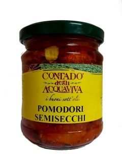 Полувяленые сицилийские томаты черри в масле "Contado degli Acquaviva" 190 гр