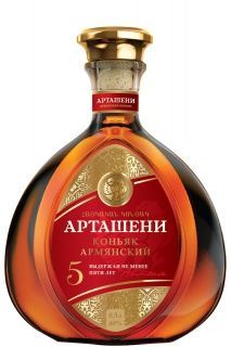 Коньяк армянский ординарный пятилетний "Арташени"